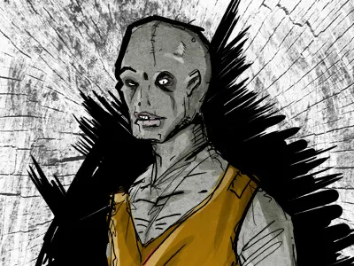 Zombie characters illustration pixelkaiju