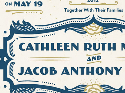 Cathleen and Jacobs Invites invites wedding