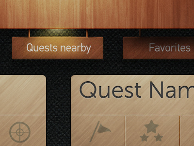 Wood-wood game ipad light skeuomorph skeuomorphism ui ux wood