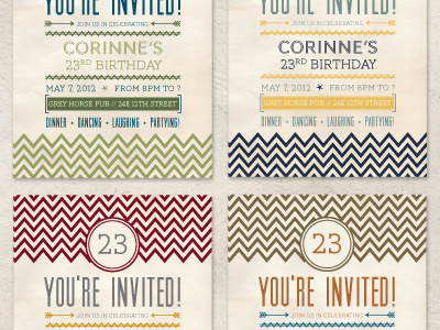 Invitation Postcards graphic river invitation retro typography