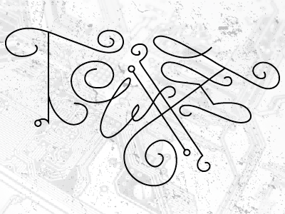 Twist black handlettering sketch typography