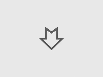 Markdown down glyph icon mark markdown minimal shift