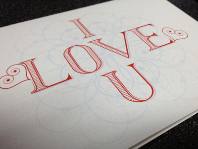 Valentines Day Lettering Final card final illustrator lettering process valentine