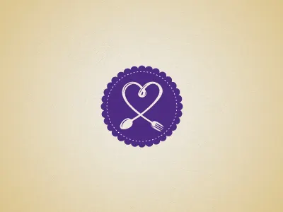 Love Cooking design logo
