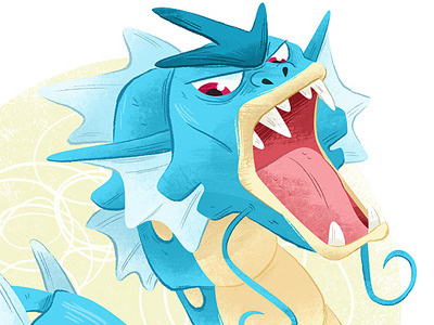 Gyarados illustration pokemon