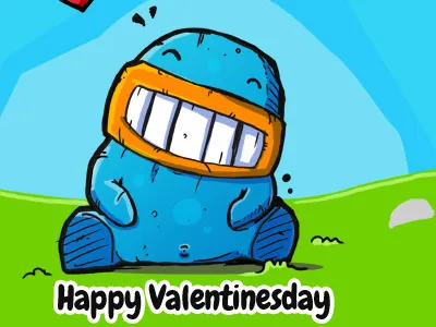 Pixelkaiju valentines characters illustration pixelkaiju