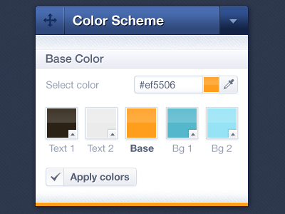 Color Picker app blue box button color color picker color scheme colour control design icon icons interface toolbar toolbox ui web webdesign