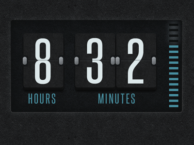 Flip Clock clock hours minutes photoshop time timer