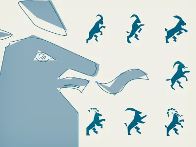 Silhouettes & Tweaking animal branding icon identity logo wip work in progress