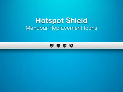 Hotspot Shield Menubar Replacements download free hotspot shield icons menubar replacement vpn