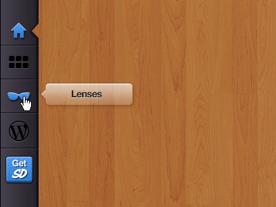 Navigation application dark icons slidedeck slider tooltip ui