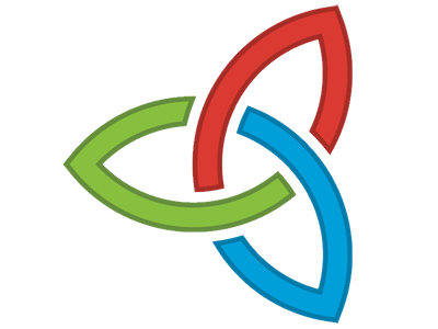 Devoh Logo Concept color knot logo rgb trinity