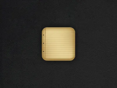 iOS Icon design icon ios list paper post it simple