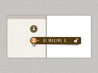 User button design ui