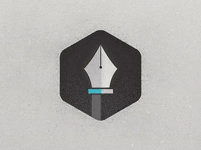 Hex Pen Tool grunge hexagon icon jonny delap logo pen tool texture