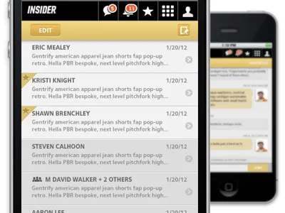 Insider Messages app insider iphone messages mobile web app