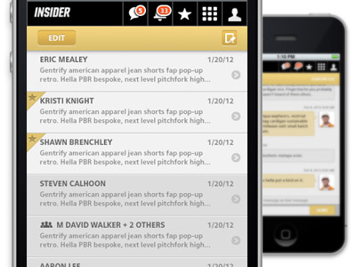 Insider Messages app insider iphone messages mobile web app