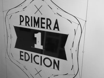 Edition Seal 1 edition embroided number one seal