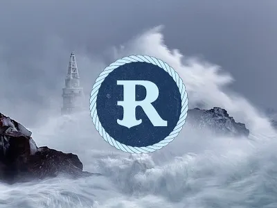 Personal logo anchor coast identity lighthouse logo photo sea