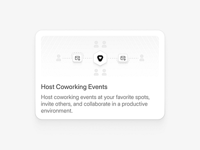 Bento Card: Host Coworking Evenets 🎉 bento bentocard card carddesign cleandesign design ui