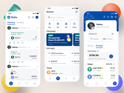 Crypto Wallet App UI Design cryptocurrency cryptowallet digitalassets ui ui app ui design wallet wallet app