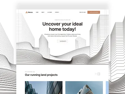 Menzo Real Estate Broker & Property Agency Web Design agency app broker company designer freelance landingpage menzo property property agency real estate real estate agency ui ui design ux ux design web design website