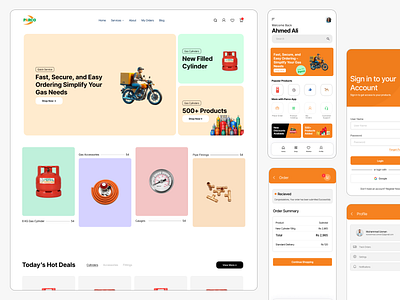 Parco Landing Page + Mobile App design figma landing page ui ux ui ux design