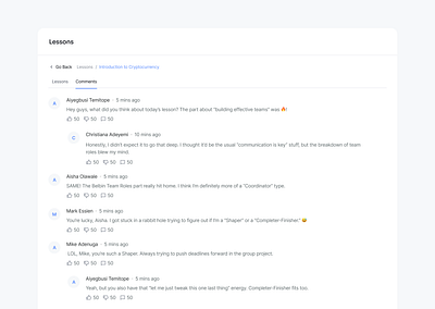 Comments chat design ui ui design ux ux design