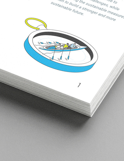 BeFa Annual Report 2023 annual report blue book book design compass corporate financial go green graphic design green illustration infographic layout minimalist publication sustainability sustainability report vector