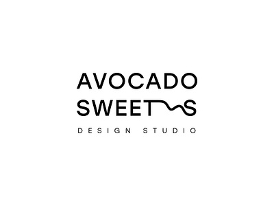 Avocado Sweets aistis branding graphic design identity interior lithuania logo minimal simple typography vilnius wordmark