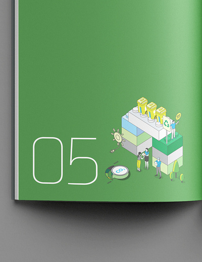 BeFa Sustainability Report 2023 annual report book design ecology flat graphic design green illustration infographic layout lego minimalist publication recycle sustainability sustainability report typography vector zero waste