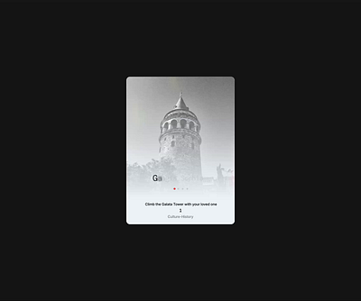 Card Animated animation card card design design galata goturkiye istanbul project shot slider ui ux web website