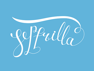 Lettering Sepfrilla | profile design 2d animation art branding calligraphy copperplate design digital graphic design handwriting illustration lettering name proccess profile sketch update vector vector illustration