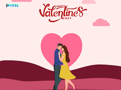 Happy Valentine's Day celebration character cuddle design flat freepixel graphic design greeting happy valentines day hug hugging illustration love poster social media post together valentine valentines day vector vector design