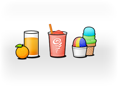 Food Icons food ice cream icon juice snow cone