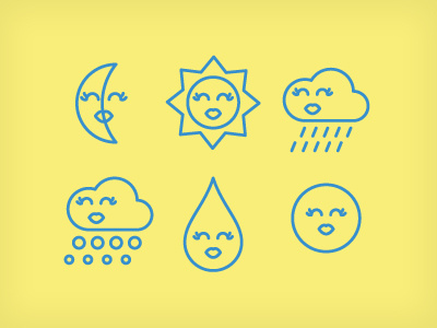 Lady Weather Icons cute icons weather