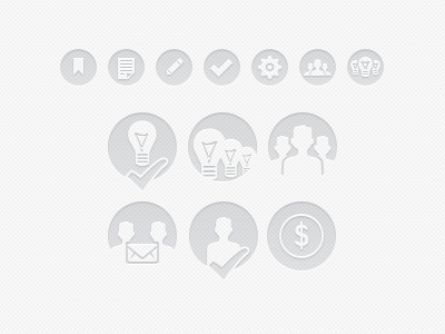 Heading Icons & Badges badge grey heading icons inset