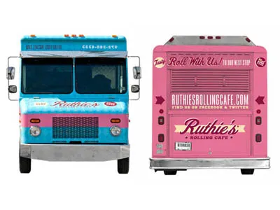 Ruthie's Rolling Cafe 2 branding design food identity truck
