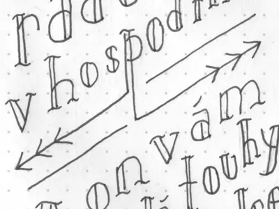 Czech Yo Self hand drawn lettering tattoo