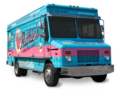 Ruthie's Rolling Cafe branding design food identity truck