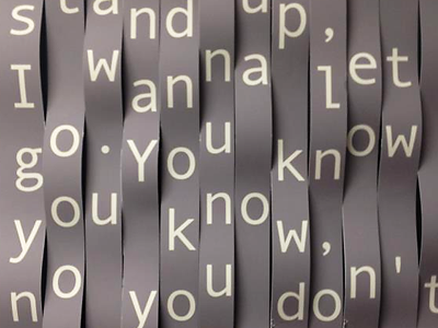 Killers Song poster type typography