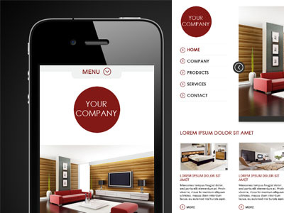 Mobile Website clean website mobile website simple website website template