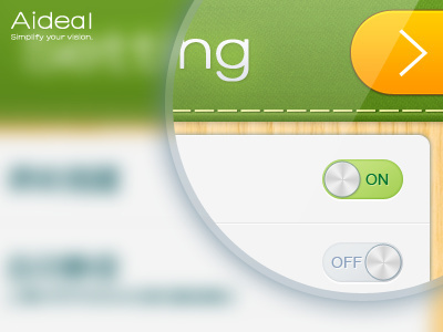 Setting iphone mobile setting ui