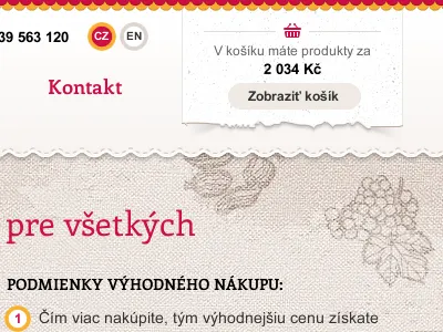 Food selling web site brown eshop food orange red serif shop site slab texture web