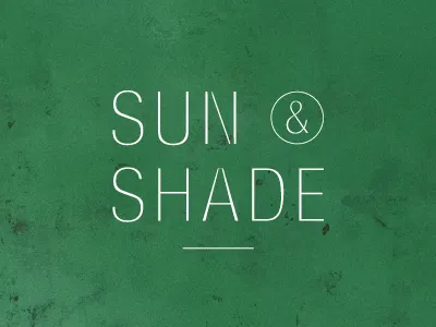 Sun & Shade custom editorial elysse ricci graphic design leo parade logo logotype symbol typography