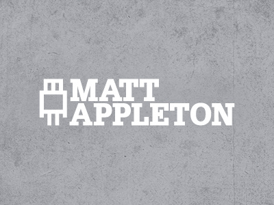 Matt Appleton MATTbot Logo branding design dj identity logo robot