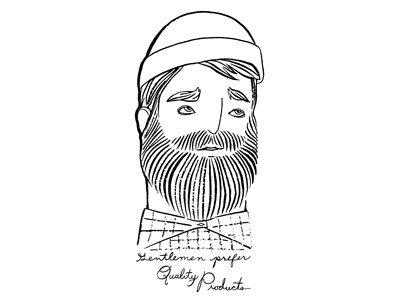 Gntlmn3 beard bearded brush character comic dude face gentleman guy hat illustration ink man manly people plaid woodsman