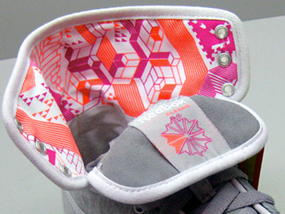 Geometric Top Down footwear geometric pattern shoes textile print