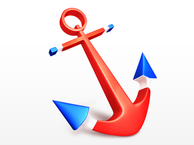 Dr Anchor Fin 3d icon ui