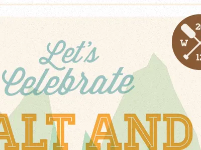 Surprise Party! fake letterpress texture typography